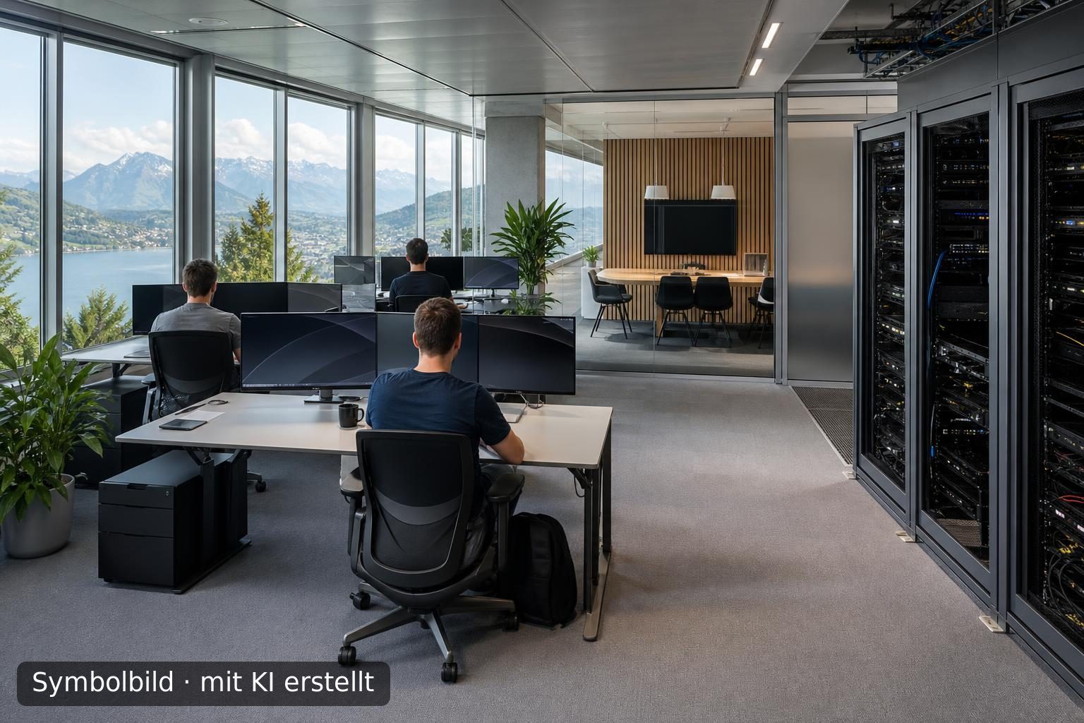 Etabliertes Schweizer Softwareunternehmen mit SaaS-Portfolio zu verkaufen Symbolbild – mit KI erstellt
