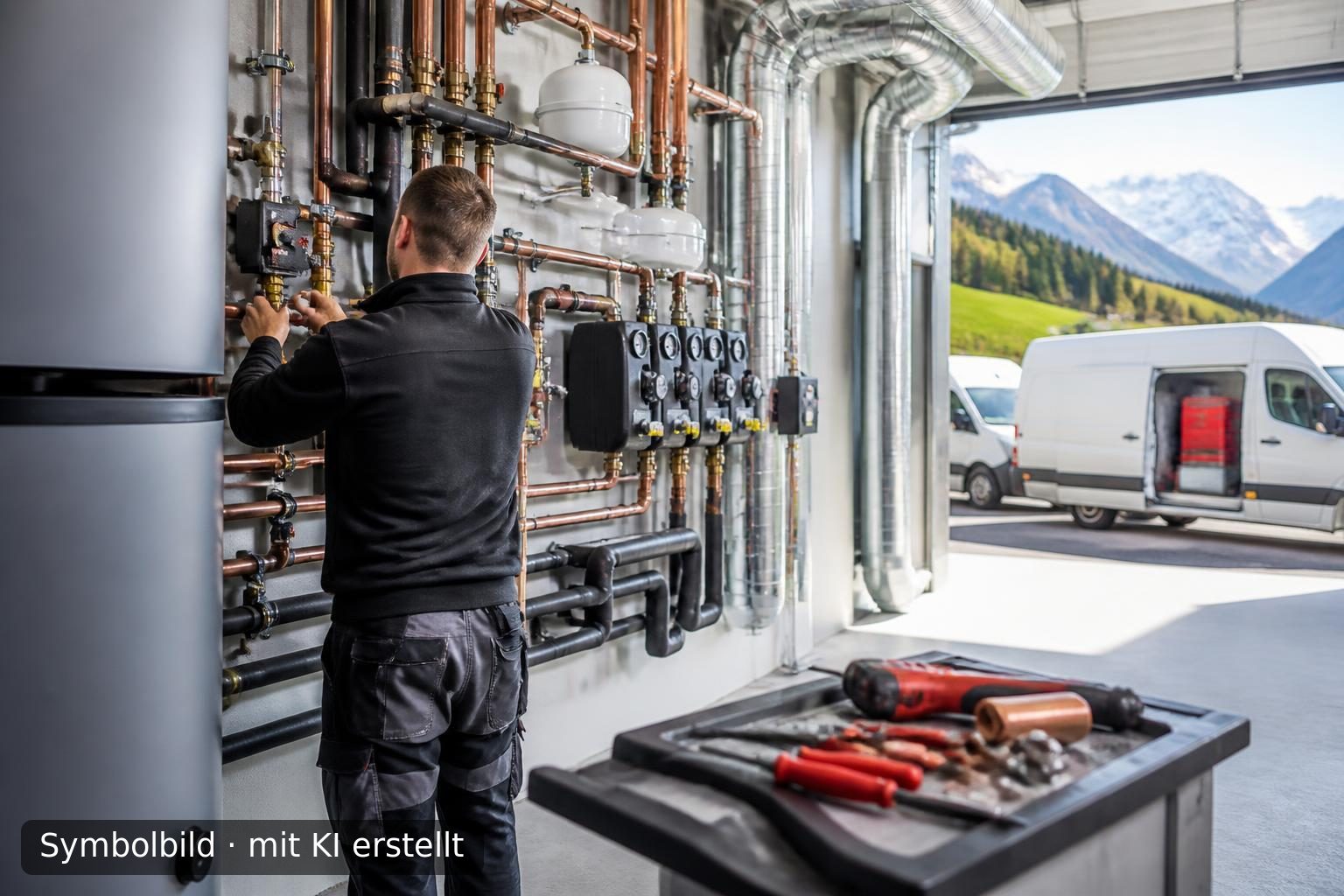 Etabliertes HLK-Unternehmen in der Deutschschweiz zu verkaufen Symbolbild – mit KI erstellt