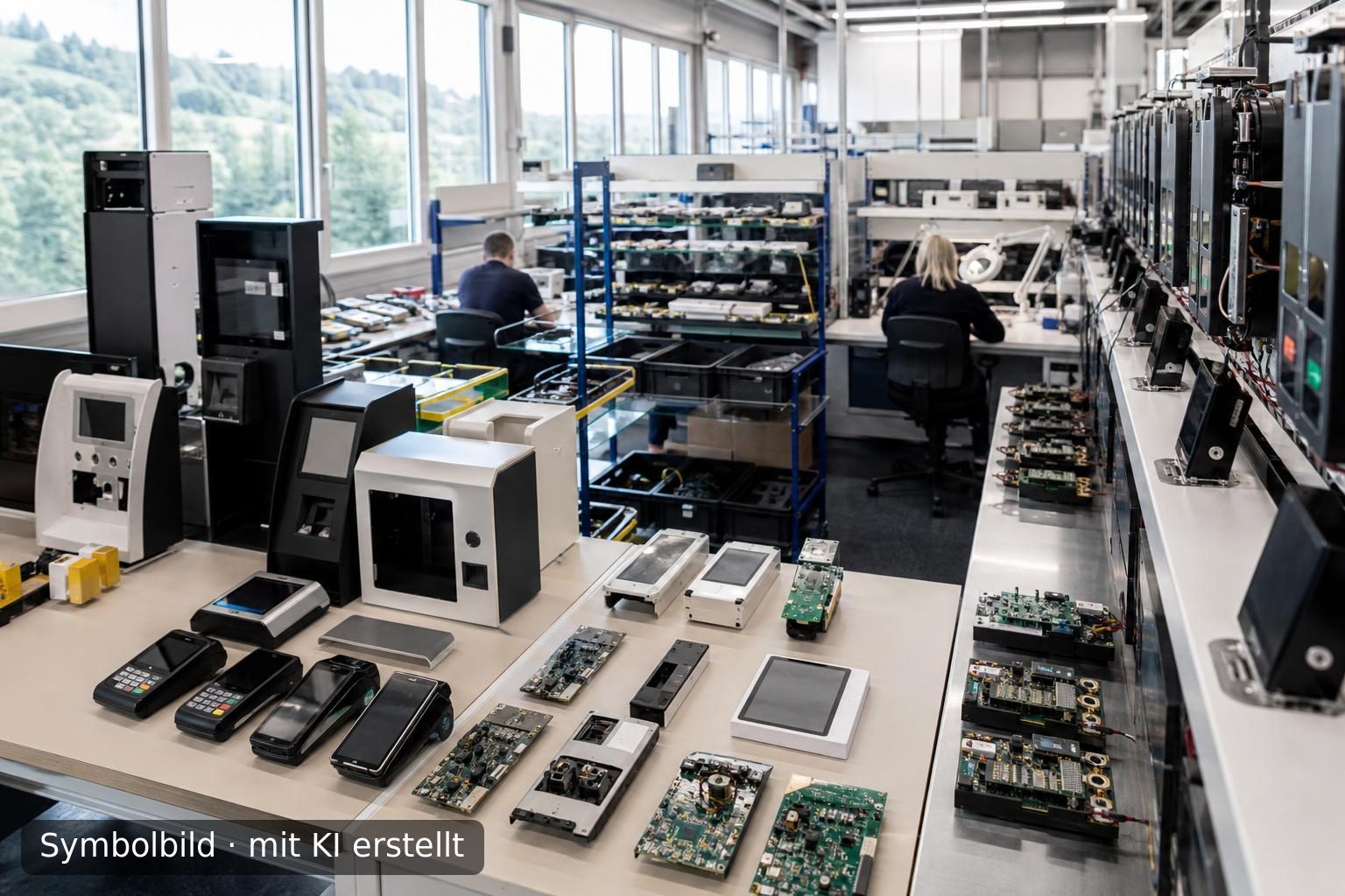 Schweizer Hersteller für HMI-Systeme und Zahlungsterminals zu verkaufen Symbolbild – mit KI erstellt