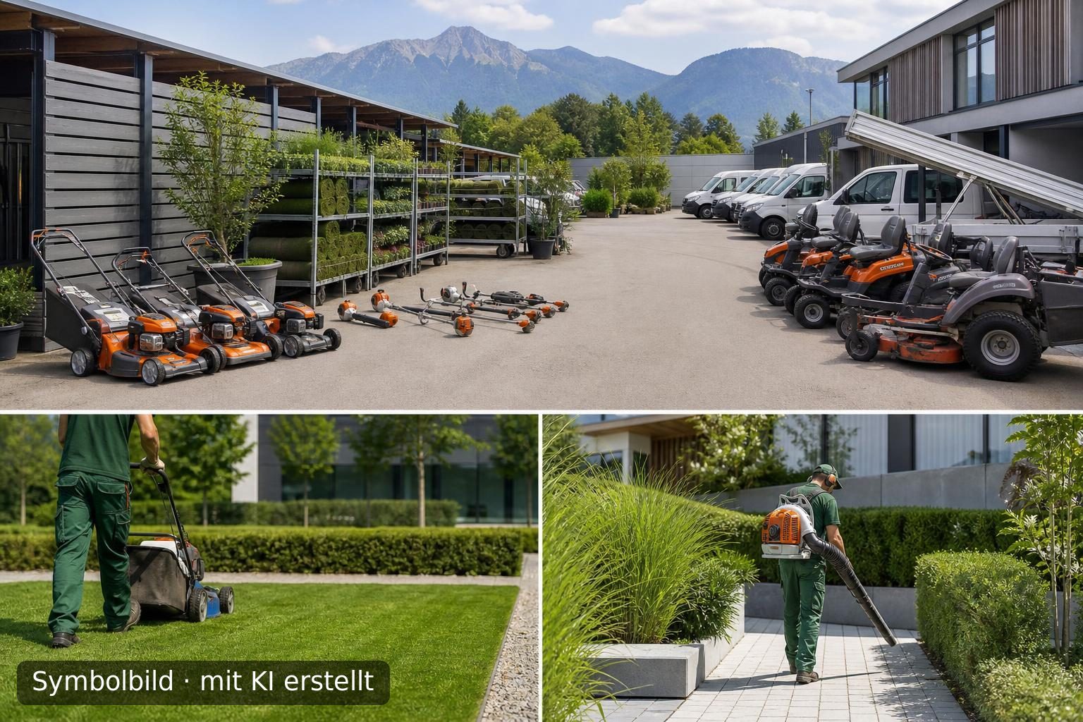 Nachfolge für etablierten Betrieb im Bereich Außenflächenbetreuung in Salzburg Symbolbild – mit KI erstellt
