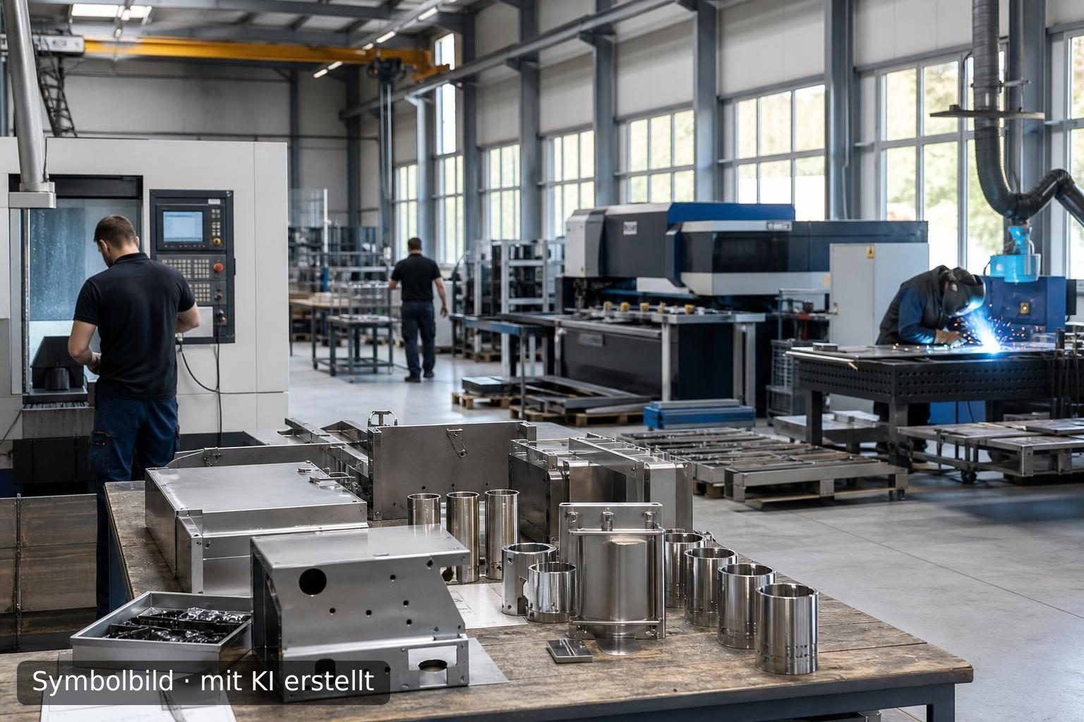 Etablierter Metallbauer mit hoher Fertigungstiefe in Baden-Württemberg zur Nachfolge Symbolbild – mit KI erstellt