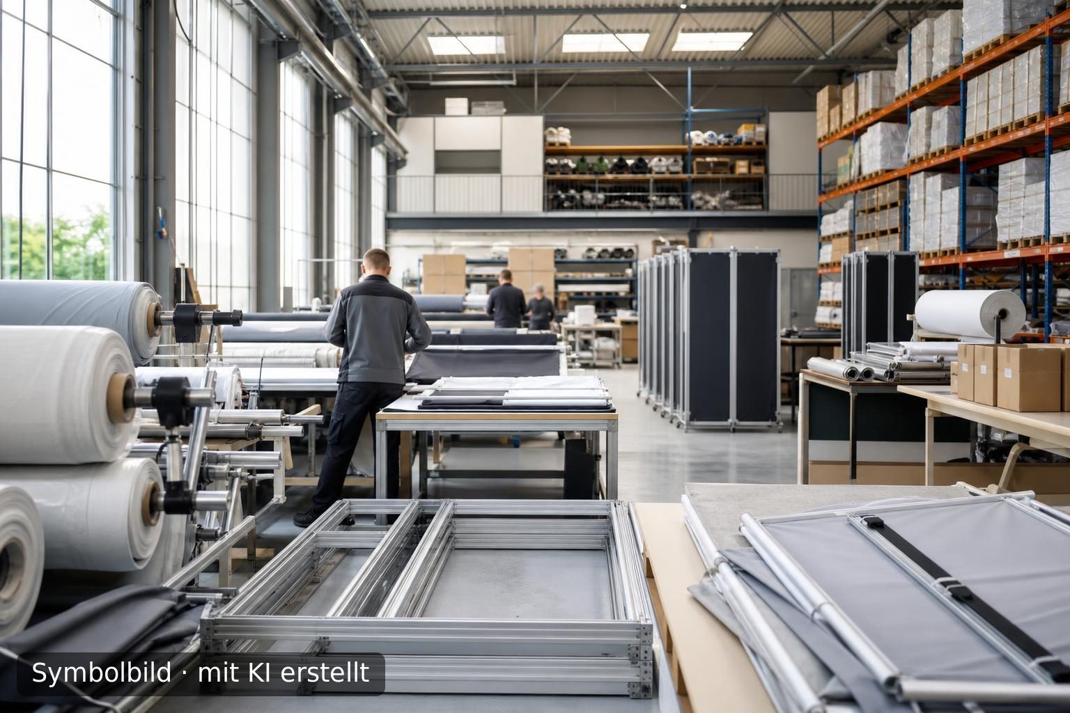 B2B-Systemanbieter für textile Architektur und Modullösungen in Nordrhein-Westfalen Symbolbild – mit KI erstellt