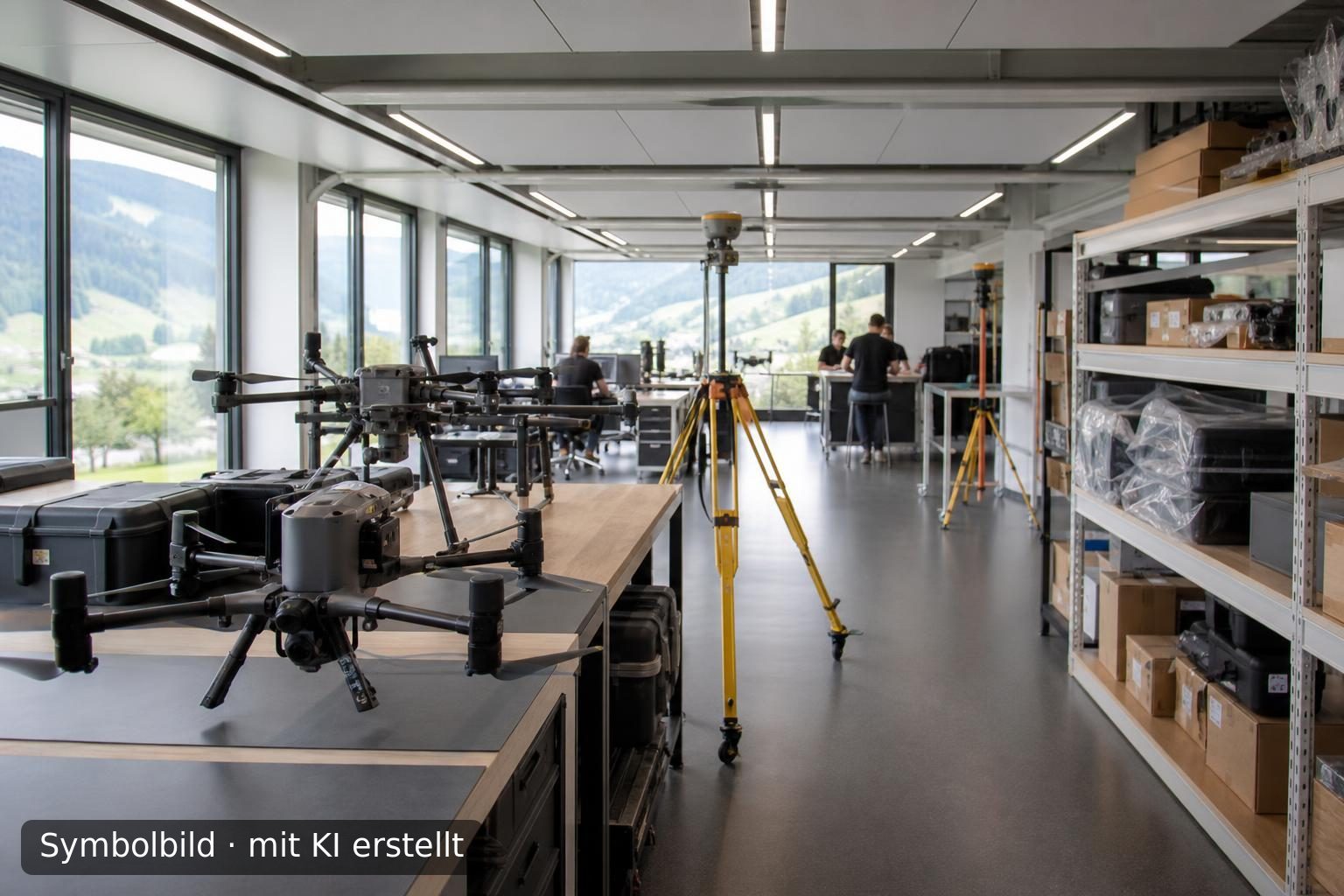 Nachfolgeregelung: Spezialist für Drohnen- und Vermessungstechnologie in Österreich Symbolbild – mit KI erstellt