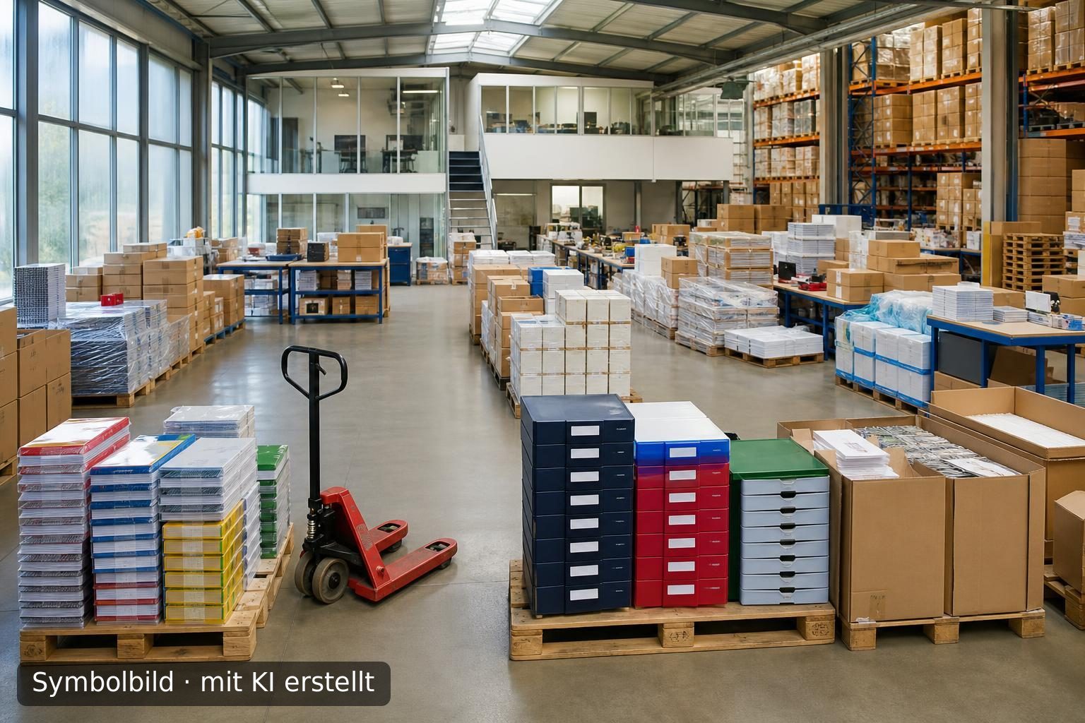 Nachfolgeregelung für ein Handelsunternehmen für Bürobedarf in Nordrhein-Westfalen Symbolbild – mit KI erstellt