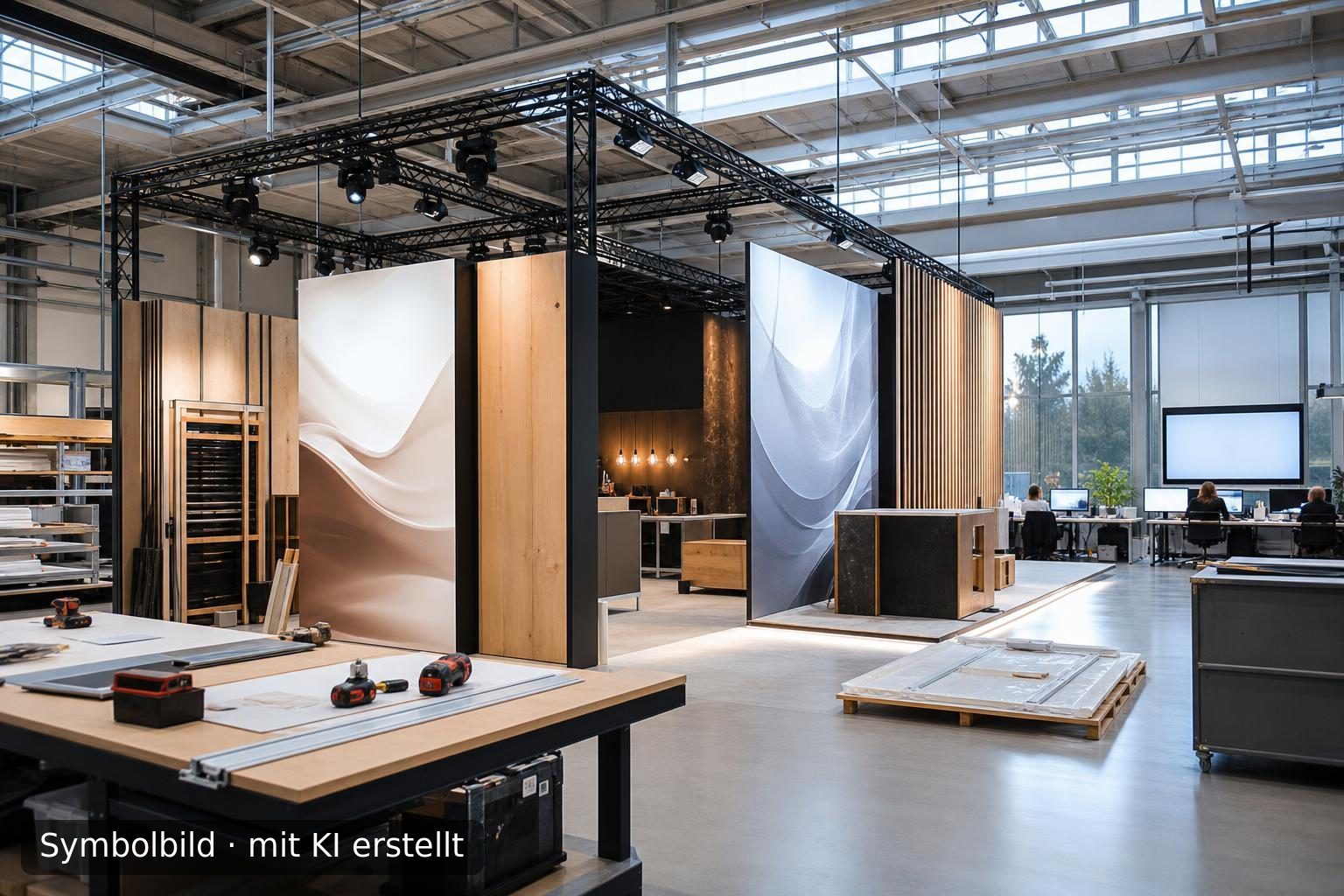 Etablierter Generalunternehmer für Messe- und Raumkonzepte in der Schweiz zur Nachfolge Symbolbild – mit KI erstellt
