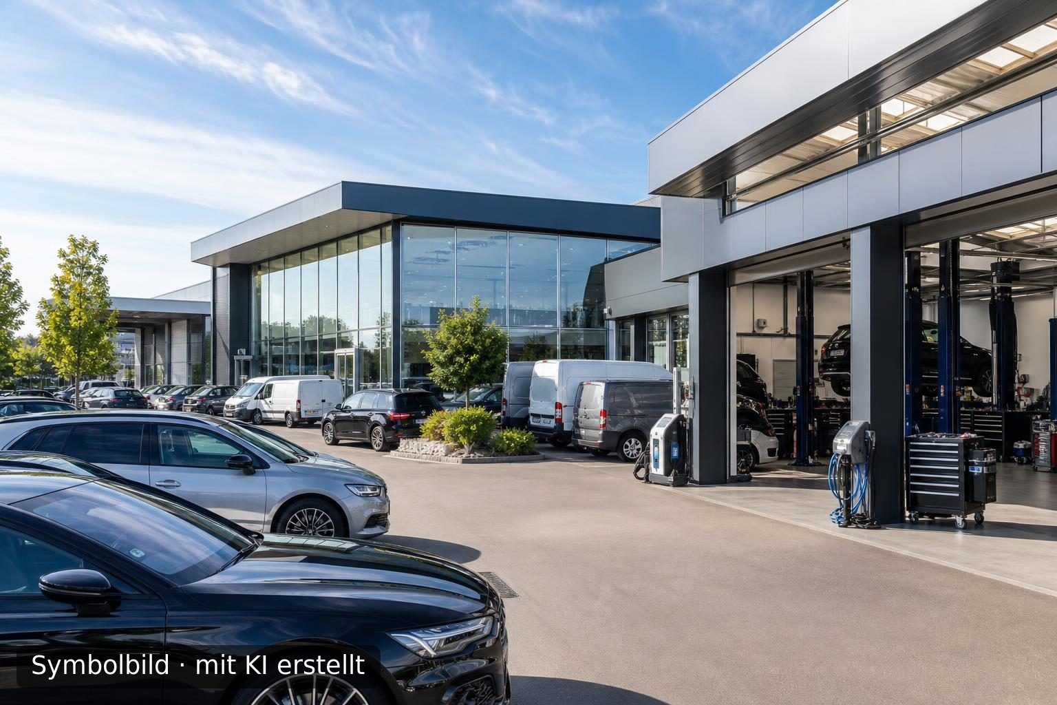 Etablierte Mehrmarken-Autohausgruppe mit Werkstätten in Niedersachsen zur Nachfolge Symbolbild – mit KI erstellt