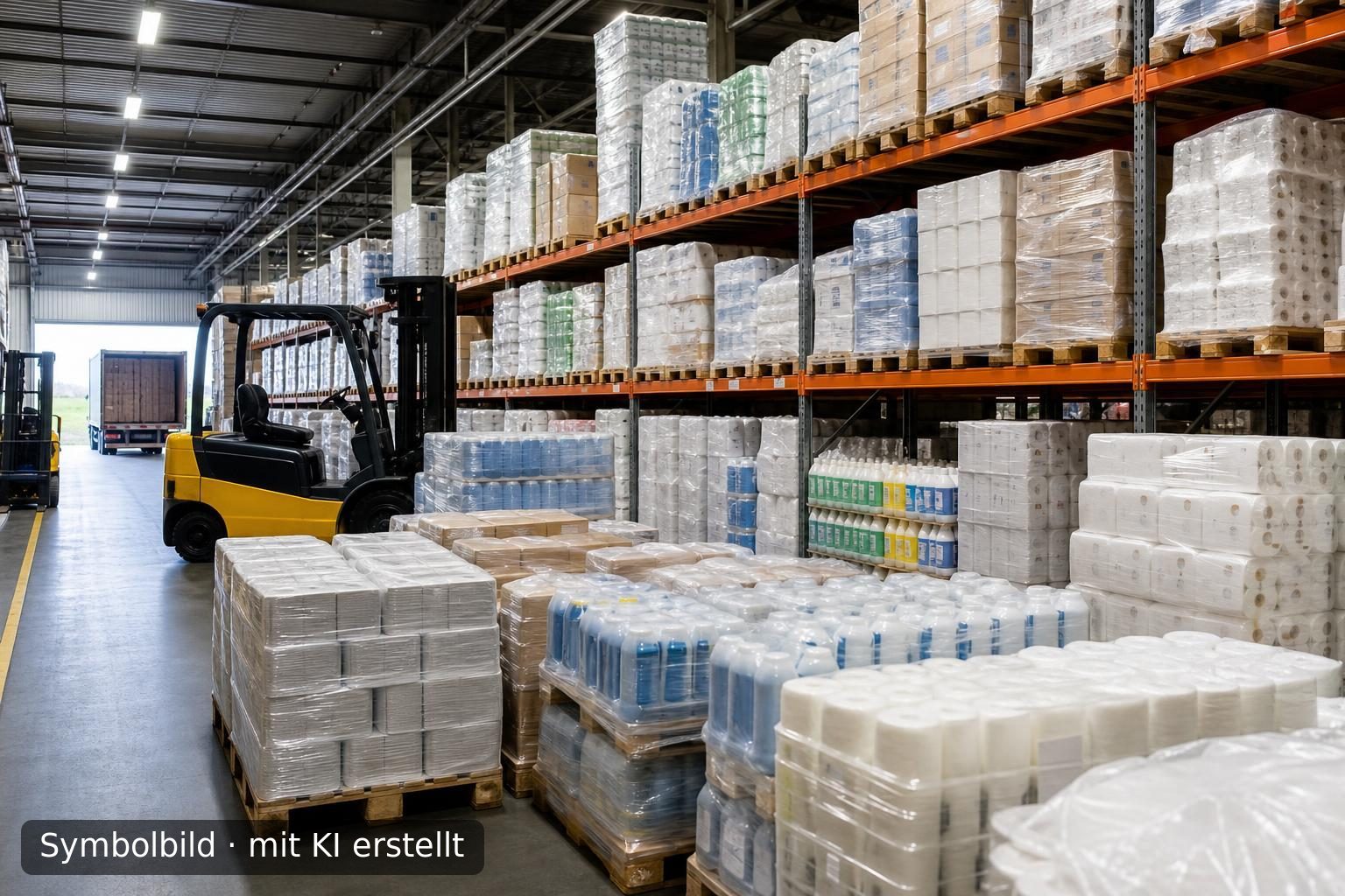 Etablierter Großhandel für Hygiene- und Verbrauchsartikel in Ostösterreich zur Nachfolge Symbolbild – mit KI erstellt