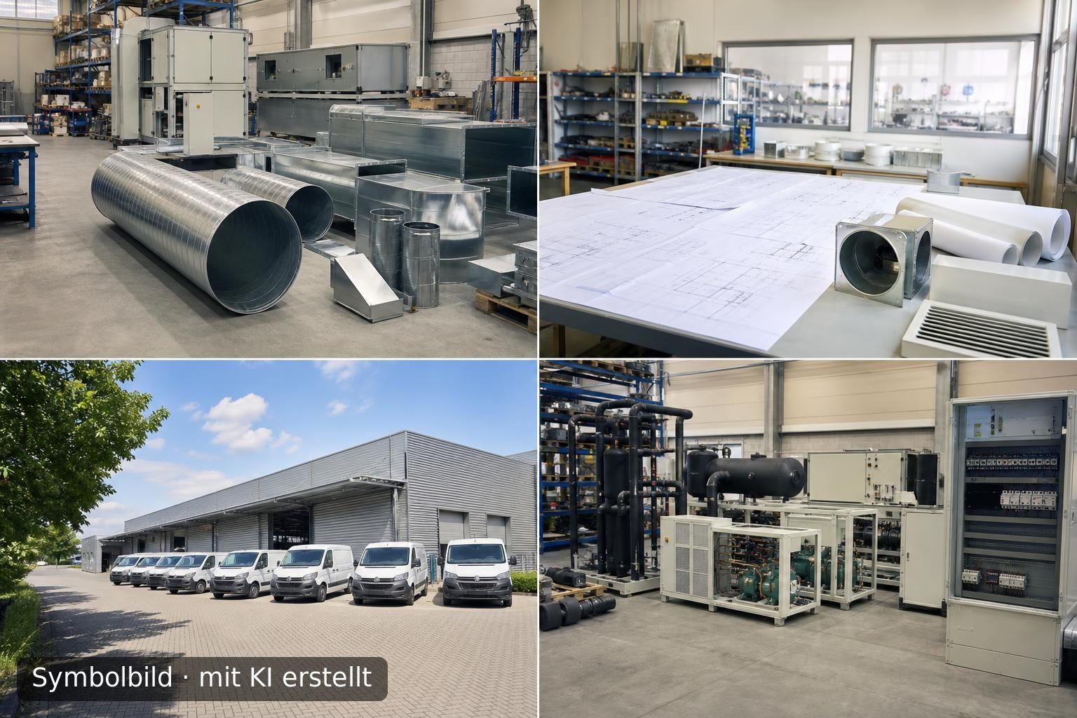 Nachfolge im Bereich Lüftungs- und Klimatechnik für Industrie und Gewerbe in NRW Symbolbild – mit KI erstellt