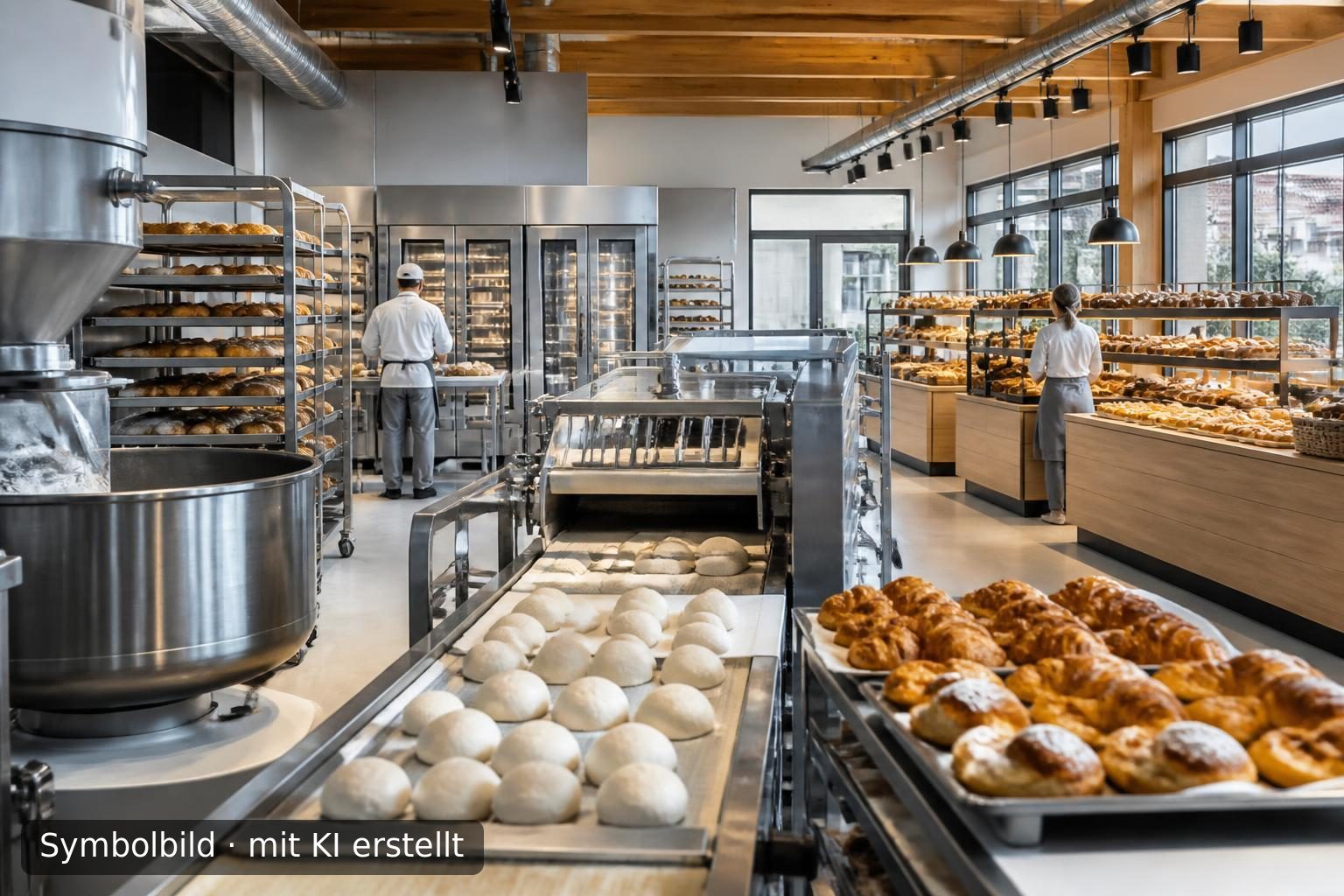 Traditionsreiche Bäckerei mit moderner Produktion in Nordsachsen zur Übernahme Symbolbild – mit KI erstellt