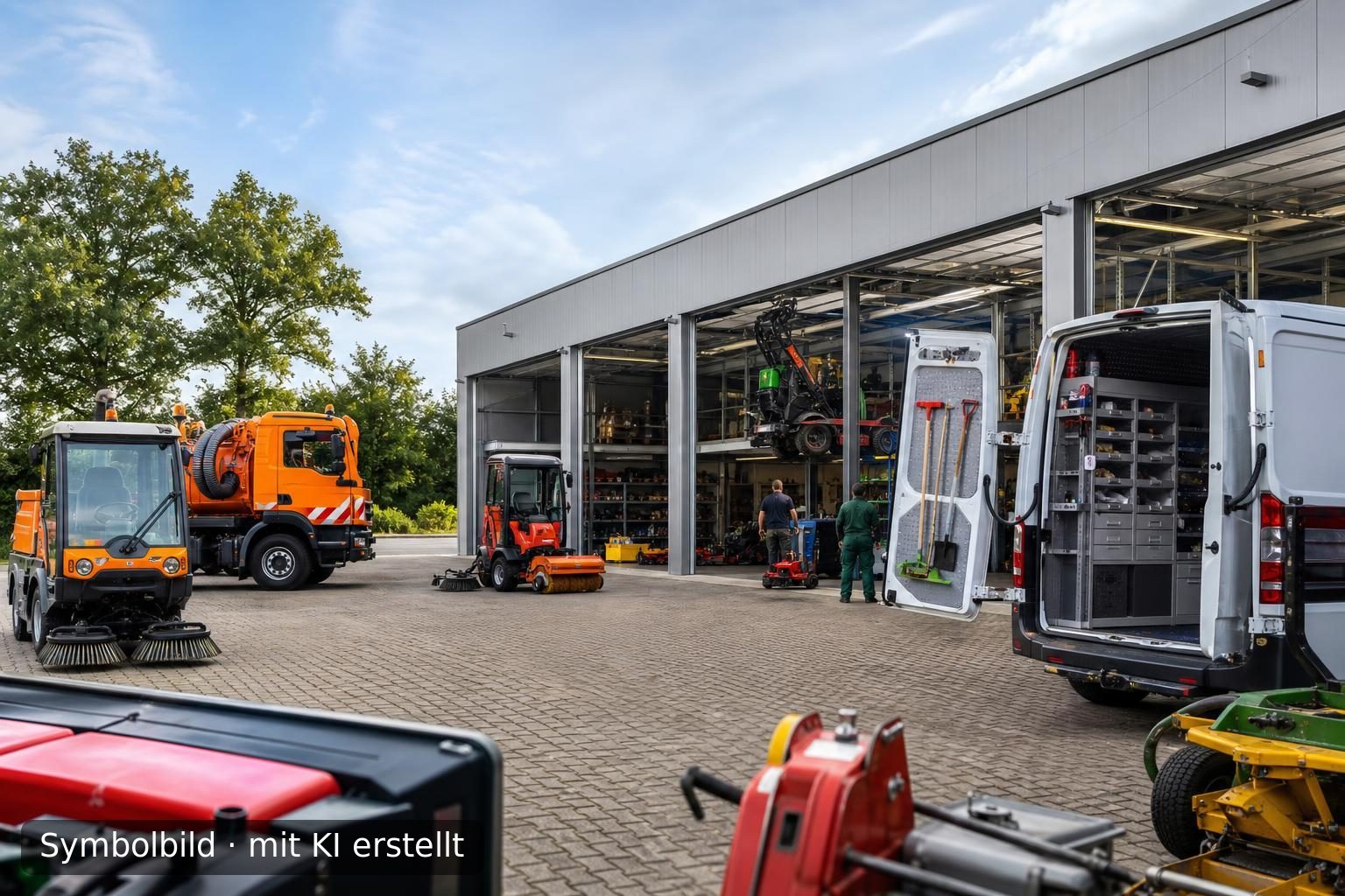 Nachfolgeregelung im Fachhandel für Kommunal- und Landschaftspflegetechnik in NRW Symbolbild – mit KI erstellt