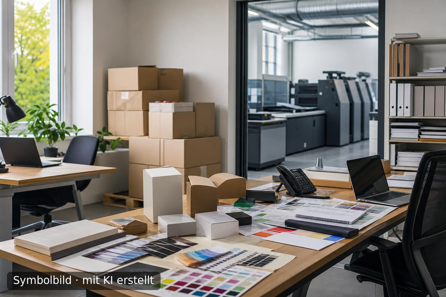 Nachfolge für etabliertes grafisches Produktions-Intermediär in Midden-Nederland Symbolbild – mit KI erstellt