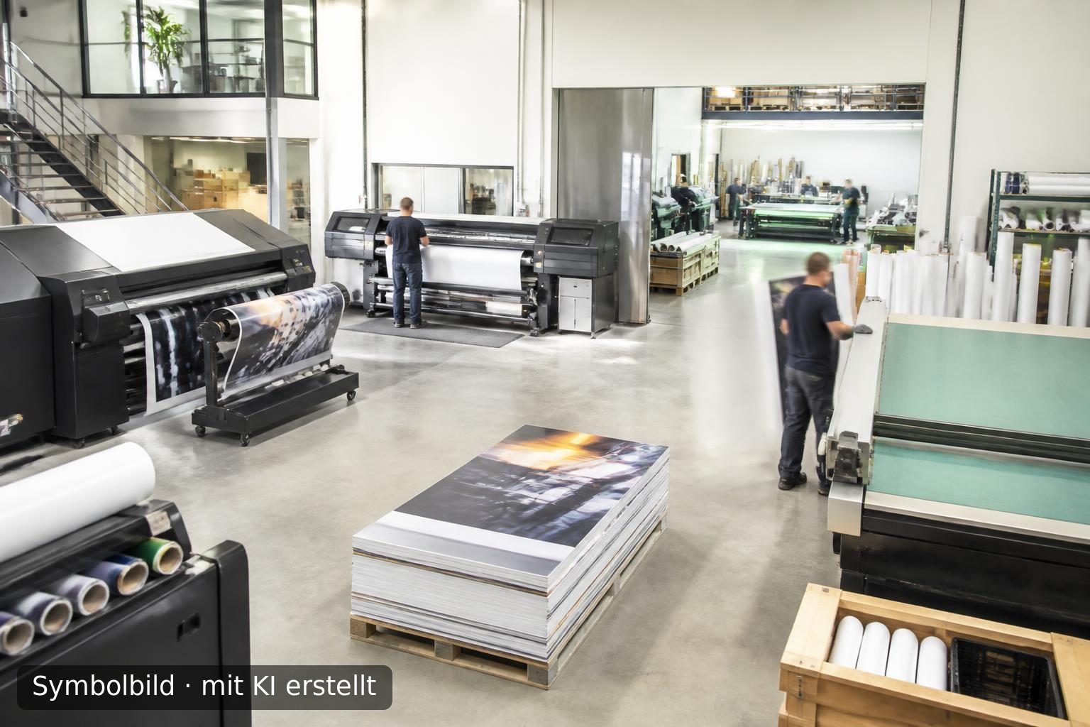 Full-Service-Grafikunternehmen mit zwei Standorten in West-Niederlande zum Verkauf Symbolbild – mit KI erstellt