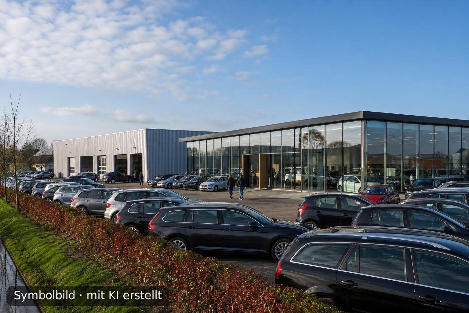 Etablierter Automobilhandel mit großem Showroom in Süd-Niederlande zur Nachfolge Symbolbild – mit KI erstellt