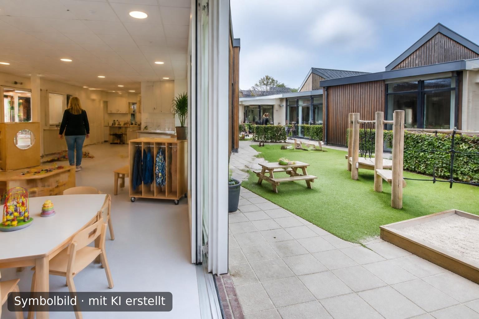 Etablierte Kinderbetreuungseinrichtung in Süd-Niederlanden zum Verkauf Symbolbild – mit KI erstellt