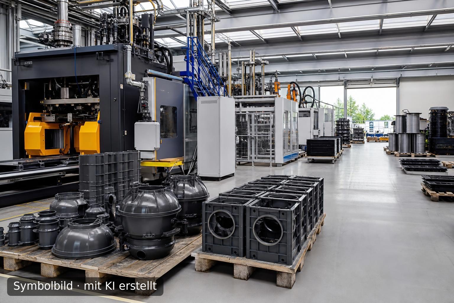 Etablierter Produzent technischer Blasformprodukte in Süd-Niederlande zur Nachfolge Symbolbild – mit KI erstellt
