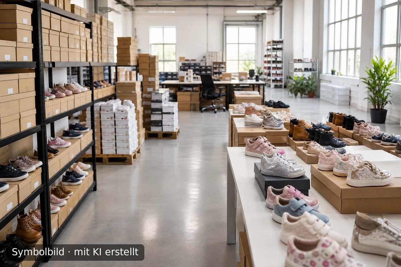 Nachfolge im Schuh-Großhandel mit zwei Eigenmarken, standortunabhängig Symbolbild – mit KI erstellt