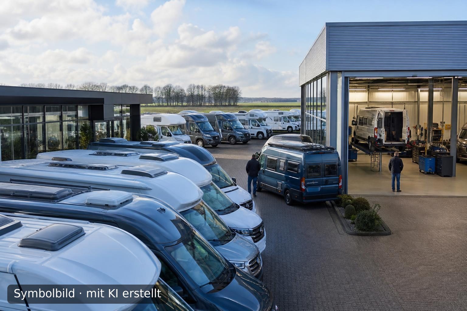 Nachfolgeregelung: Spezialisierter Händler für Kompakt-Wohnmobile in den Niederlanden Symbolbild – mit KI erstellt