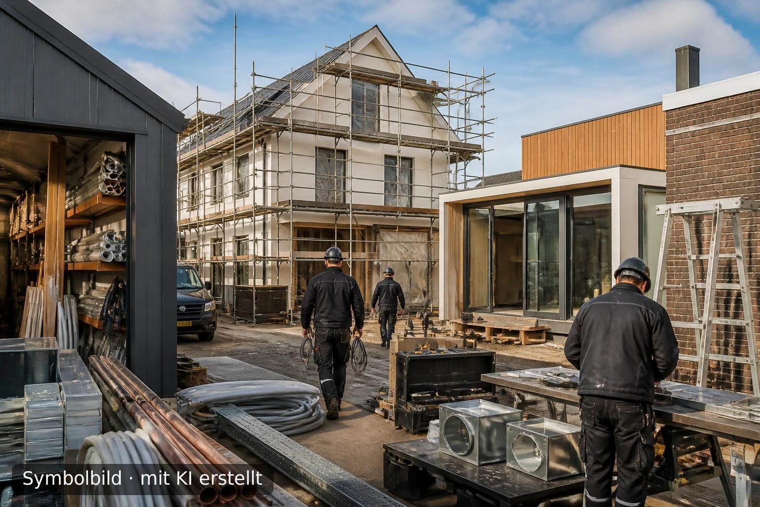 Renommiertes Bauunternehmen im Luxussegment in West-Niederlande zur Übernahme Symbolbild – mit KI erstellt