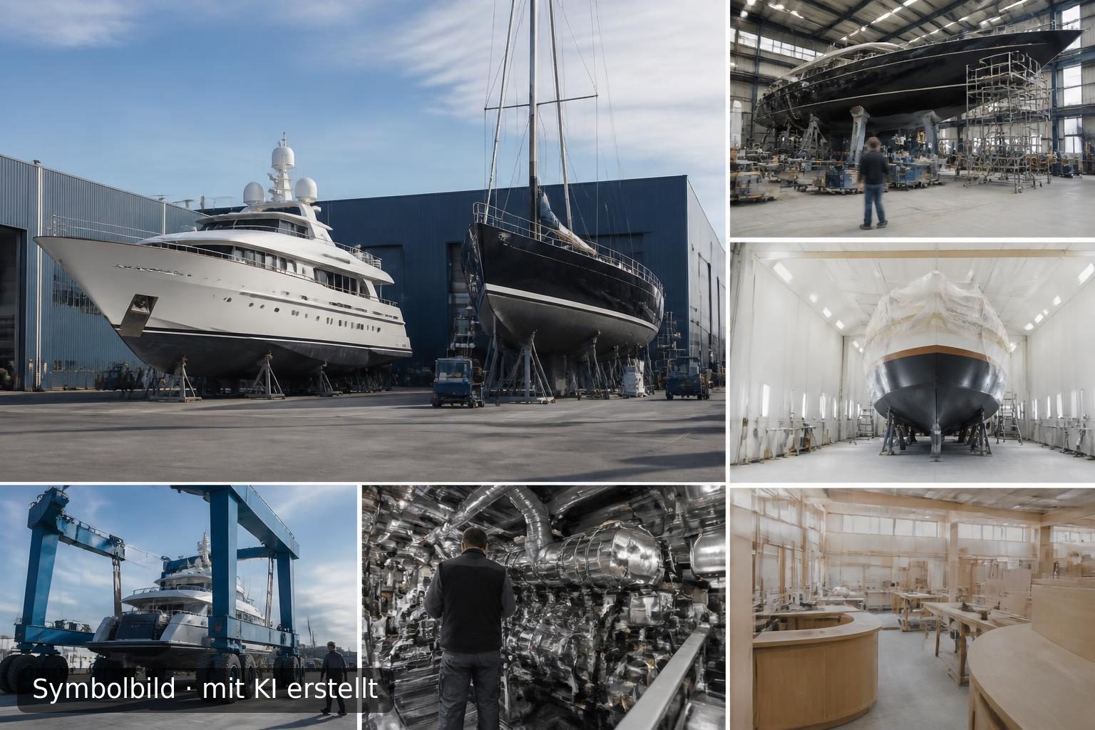 Renommiertes Jachtservice-Unternehmen in West-Niederlande zum Verkauf Symbolbild – mit KI erstellt