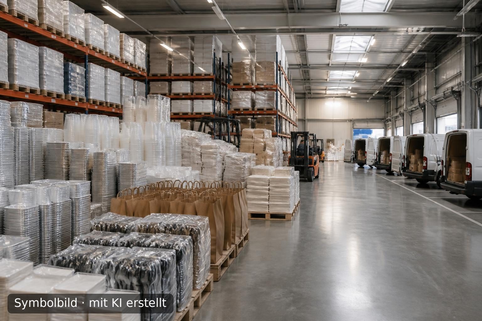 Etablierter Großhandel für Verpackungslösungen in West-Niederland zum Verkauf Symbolbild – mit KI erstellt