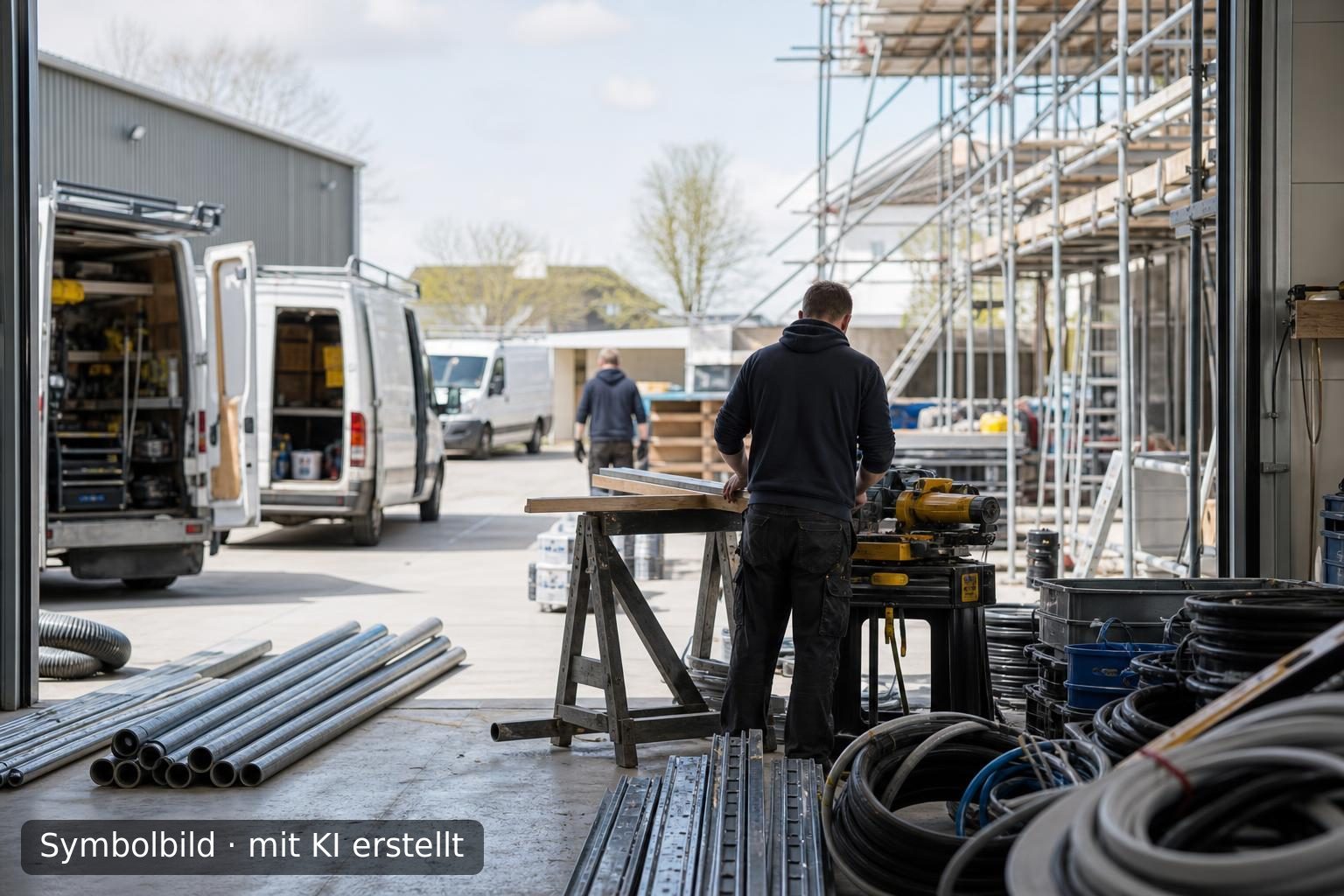 Etabliertes Bauunternehmen in Nord-Niederlande zur Nachfolge Symbolbild – mit KI erstellt
