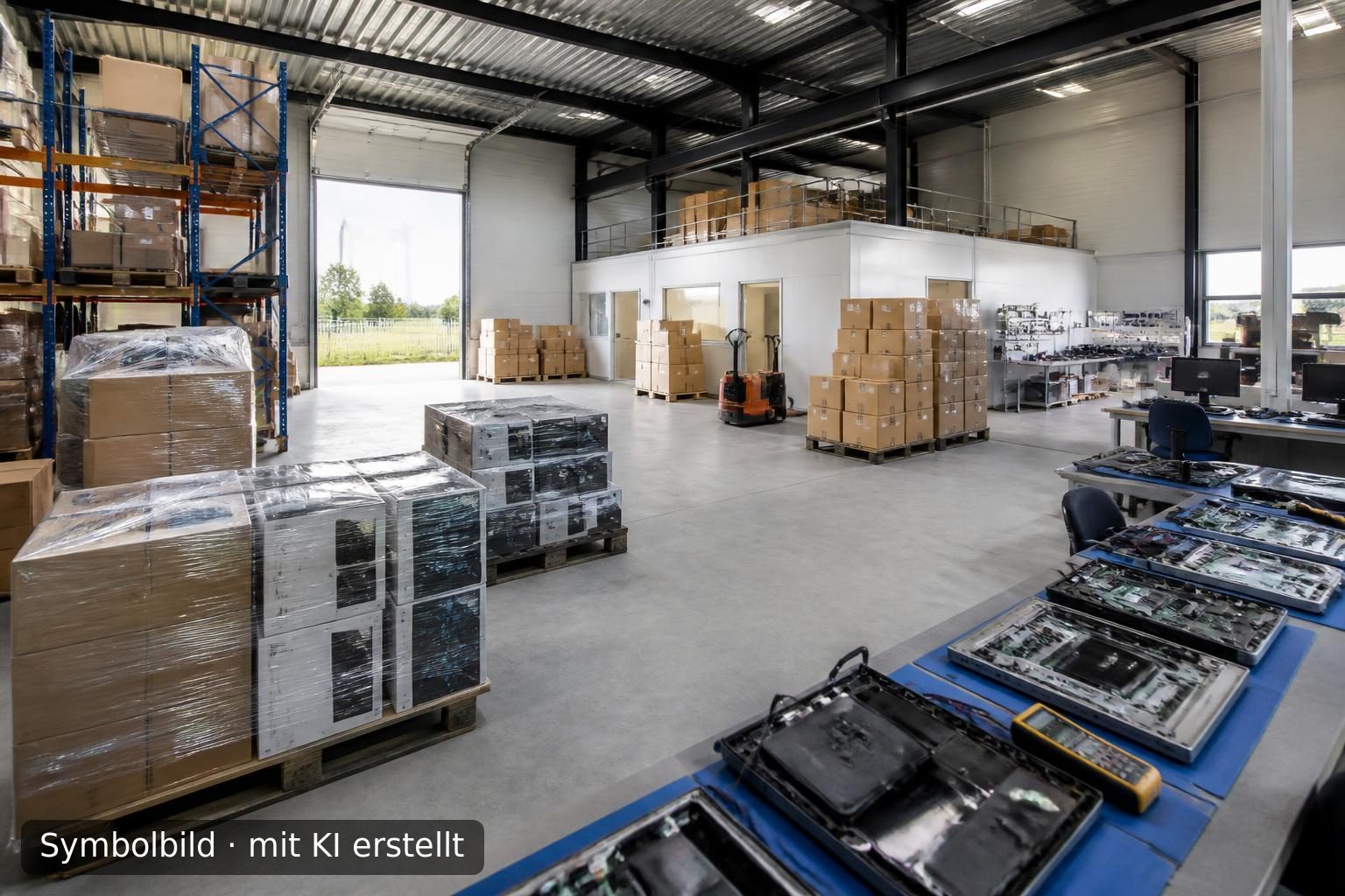 Verkauf eines Großhandels für Elektronikprodukte in Nord-Niederlanden Symbolbild – mit KI erstellt