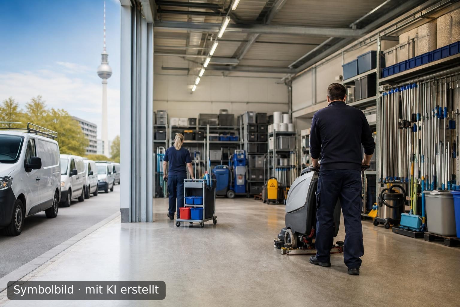 Etabliertes Facility Management und Gebäudedienstleistungen in Berlin zur Nachfolge Symbolbild – mit KI erstellt