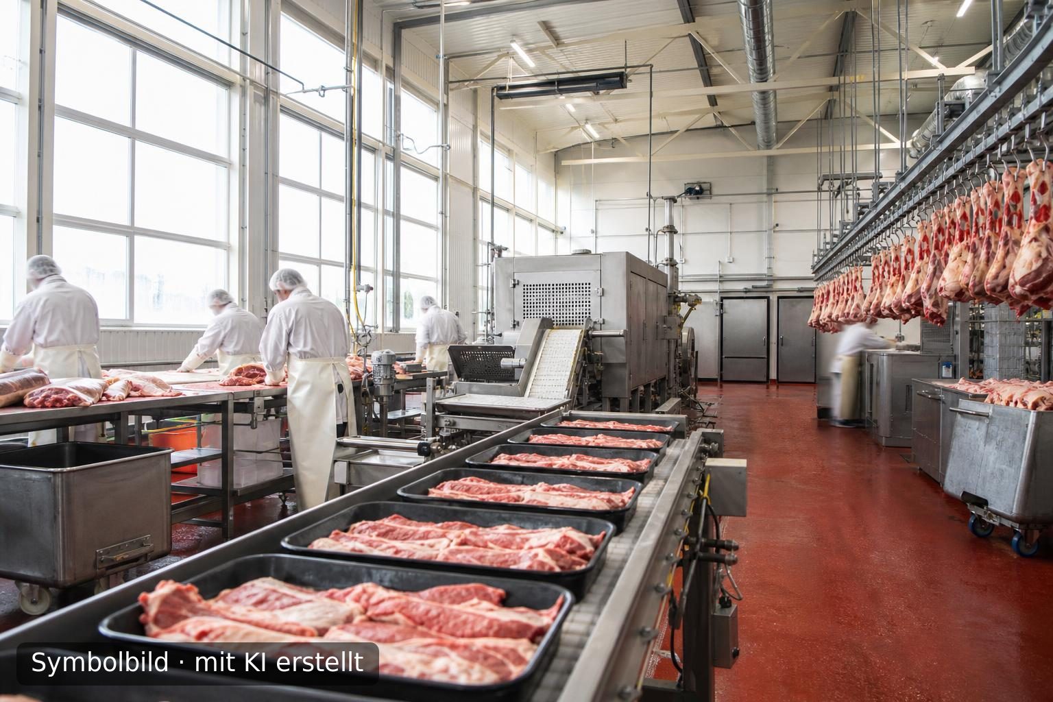 Etablierte Fleischverarbeitung in Polen (Region 46xxx) zur Nachfolge Symbolbild – mit KI erstellt
