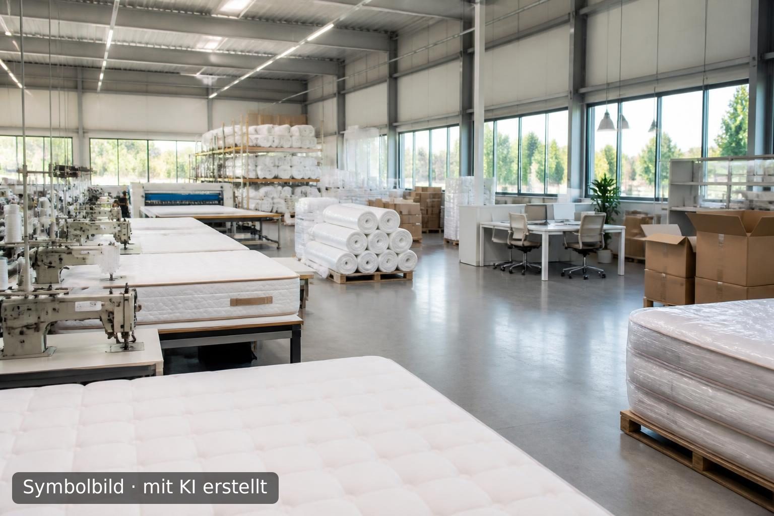 E-Commerce-Unternehmen für Naturmatratzen mit eigener Fertigung in Nordrhein-Westfalen Symbolbild – mit KI erstellt