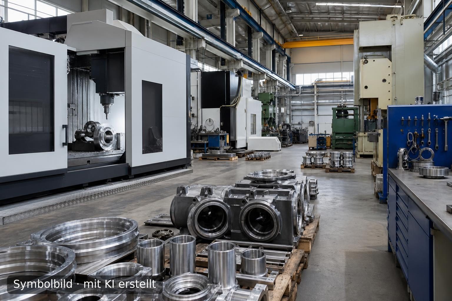 Nachfolge bei etabliertem Metallverarbeiter und CNC-Präzisionstechnik in Polen Symbolbild – mit KI erstellt