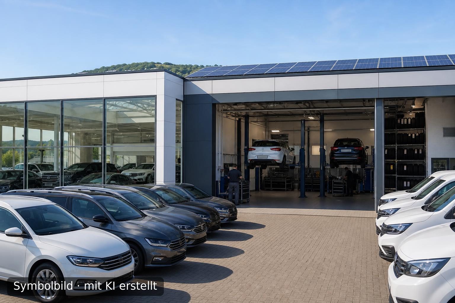 Etabliertes, herstellerunabhängiges Autohaus in Südwestdeutschland zu verkaufen Symbolbild – mit KI erstellt