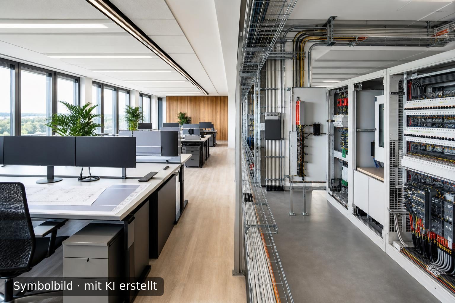 Etablierter Elektrotechnik-Spezialist für Gewerbeimmobilien in Bayern zur Nachfolge Symbolbild – mit KI erstellt
