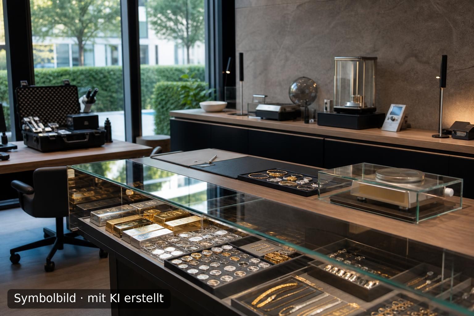 Etablierter Edelmetallhandel und Ankauf (B2C) in Bayern zur Nachfolge Symbolbild – mit KI erstellt