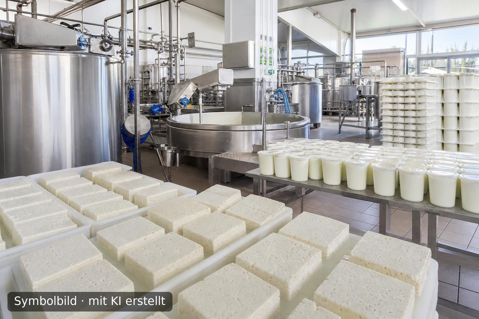 Etablierte Molkerei und Milchproduktion in Nord-Zentralbulgarien zur Nachfolge Symbolbild – mit KI erstellt