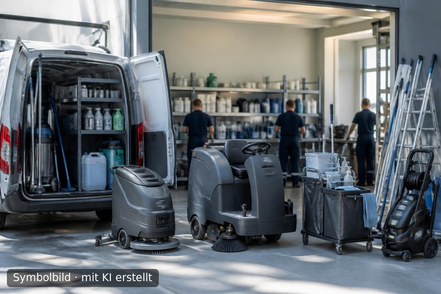 Etablierte Gebäudereinigung in Berlin zur Nachfolge Symbolbild – mit KI erstellt