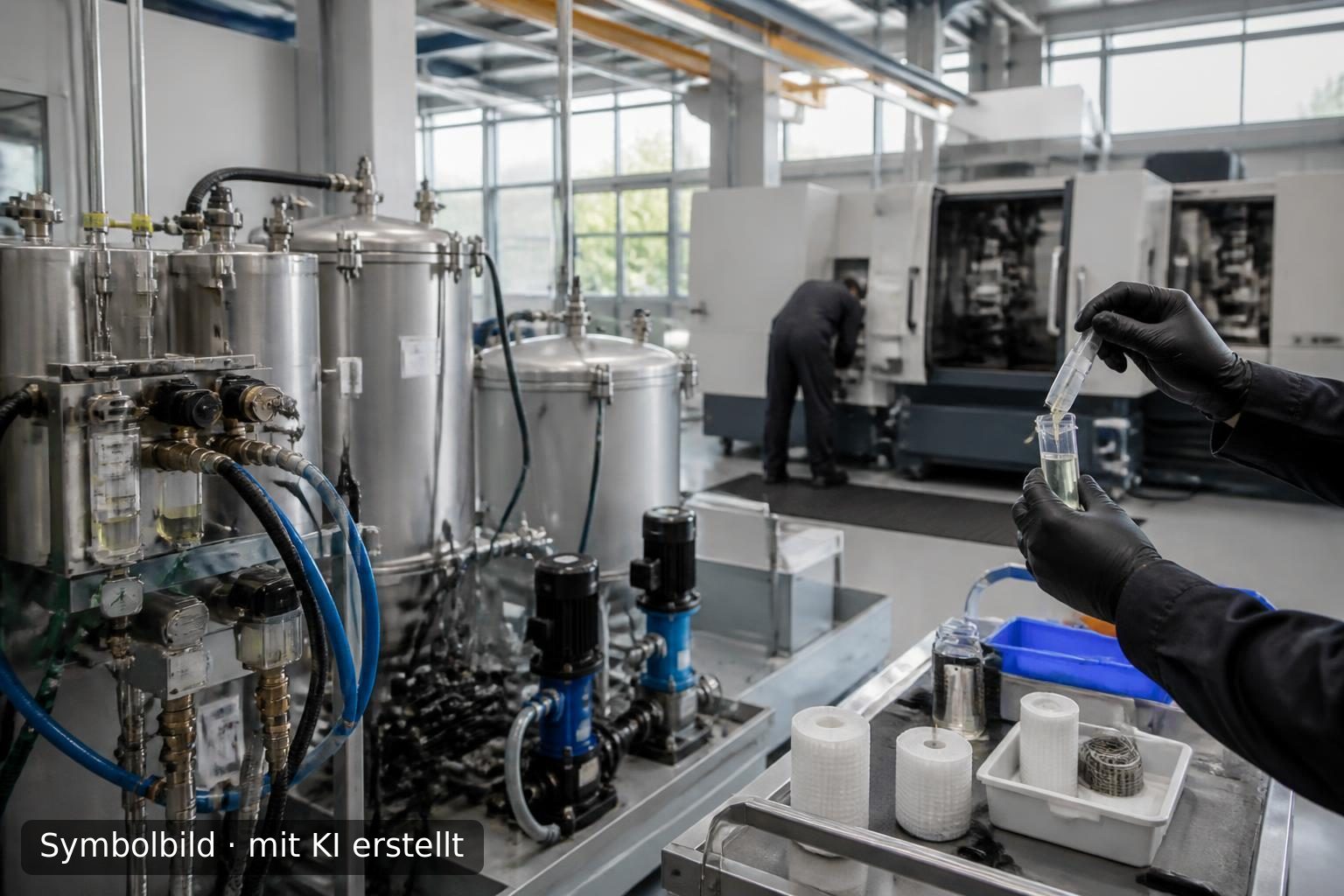 Spezialist für industrielles Fluid Management in Deutschland Symbolbild – mit KI erstellt