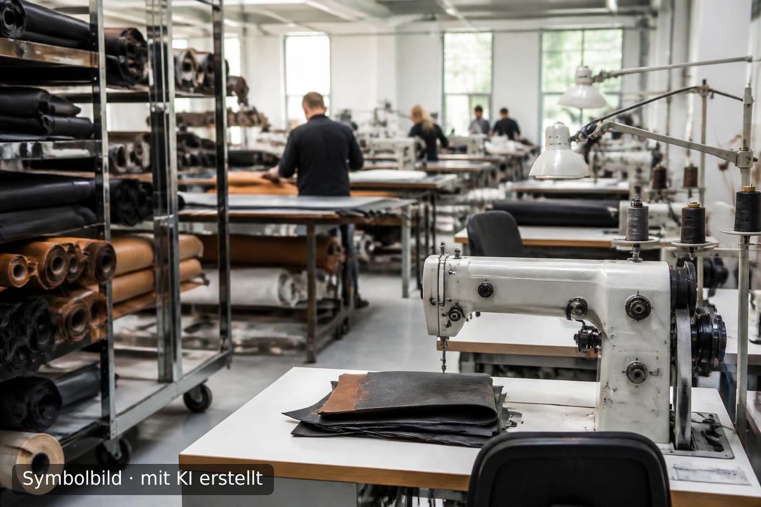 Premium-Näherei für schwere Textilien und Leder in Großpolen zum Verkauf Symbolbild – mit KI erstellt