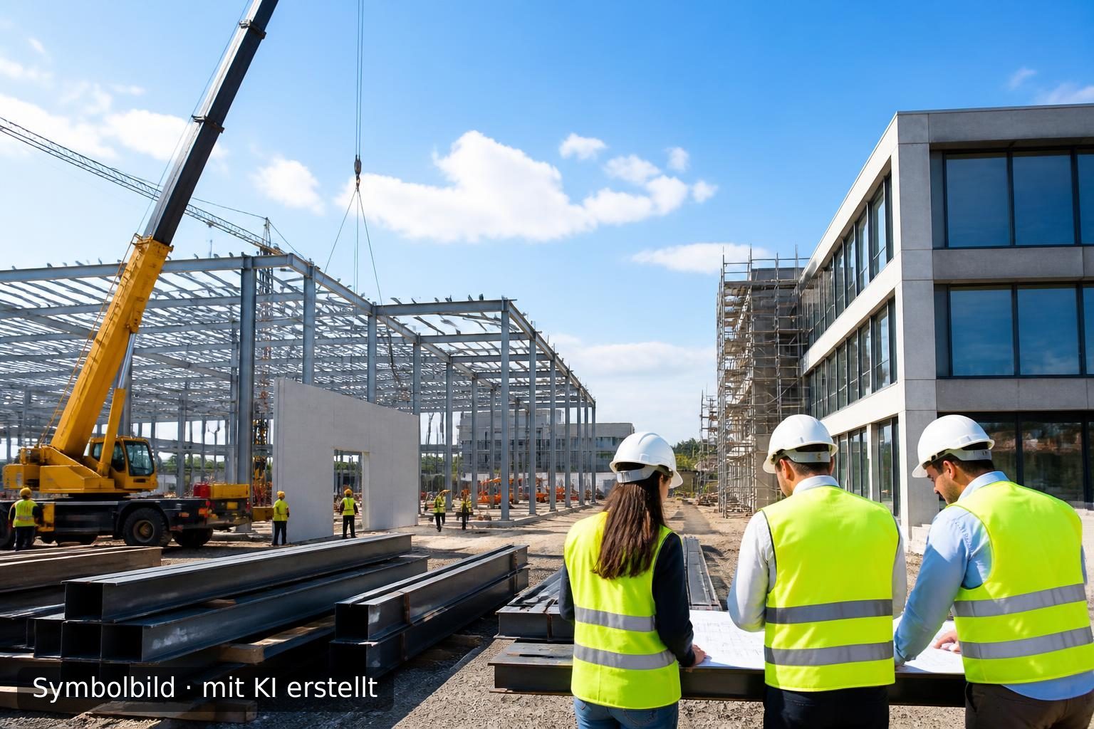 Nachfolge im Industrie- und Gewerbebau in Hessen Symbolbild – mit KI erstellt