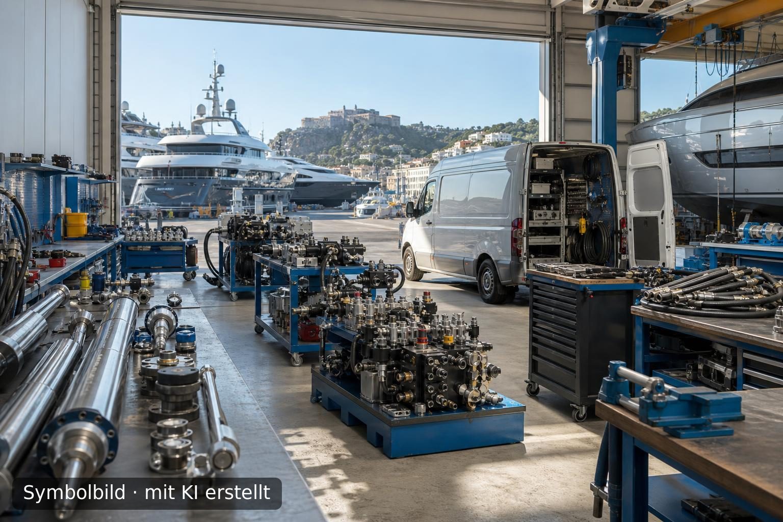 Nachfolge für spezialisiertes Marine-Hydraulik-Unternehmen auf Mallorca Symbolbild – mit KI erstellt