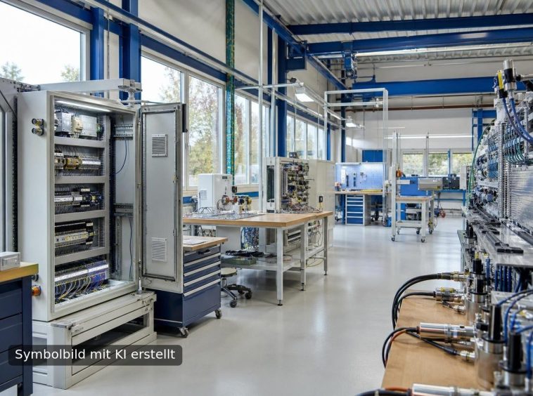 Symbolbild Automatisierungstechnik / Mess- und Regelungstechnik - mit KI erstellt