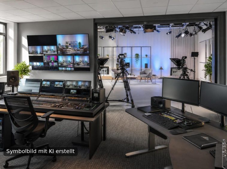 Symbolbild Fernsehen / Rundfunk / Streaming - mit KI erstellt