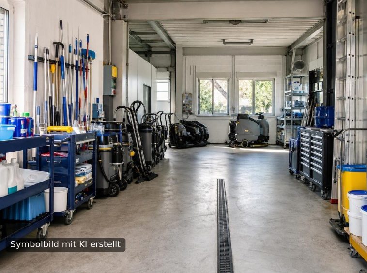 Symbolbild Immobilien-Services / Gebäudereinigung / Hausmeisterdienste - mit KI erstellt