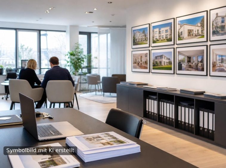 Symbolbild Immobilienvermittlung / Immobilienmakler - mit KI erstellt