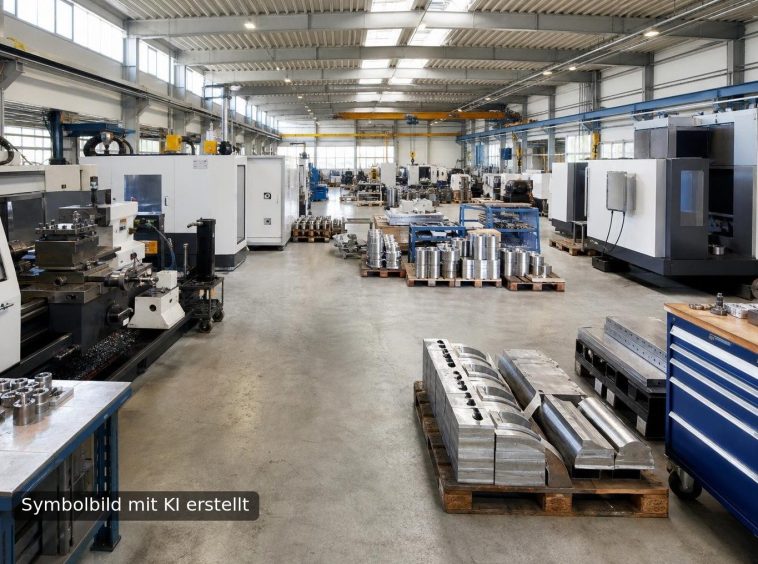 Symbolbild Metallerzeugung / Metallbearbeitung - mit KI erstellt