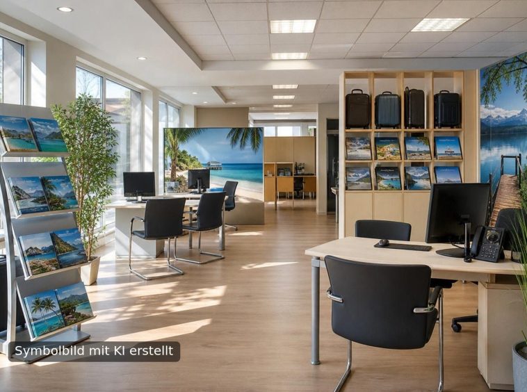 Symbolbild Reisebüro / Agentur - mit KI erstellt
