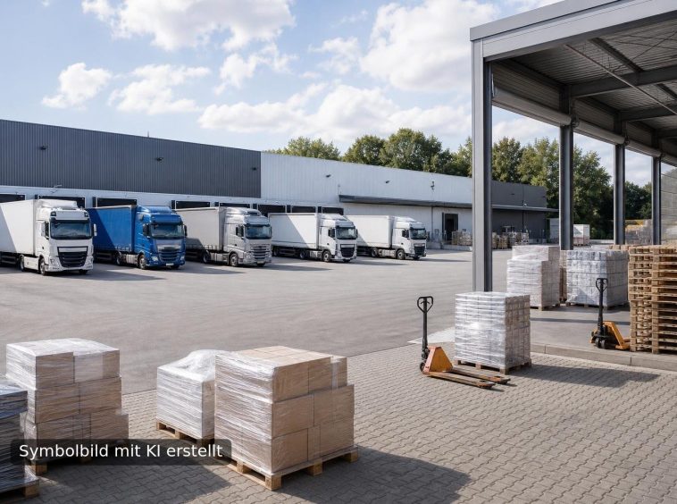 Symbolbild Speditionen / Güterbeförderung - mit KI erstellt