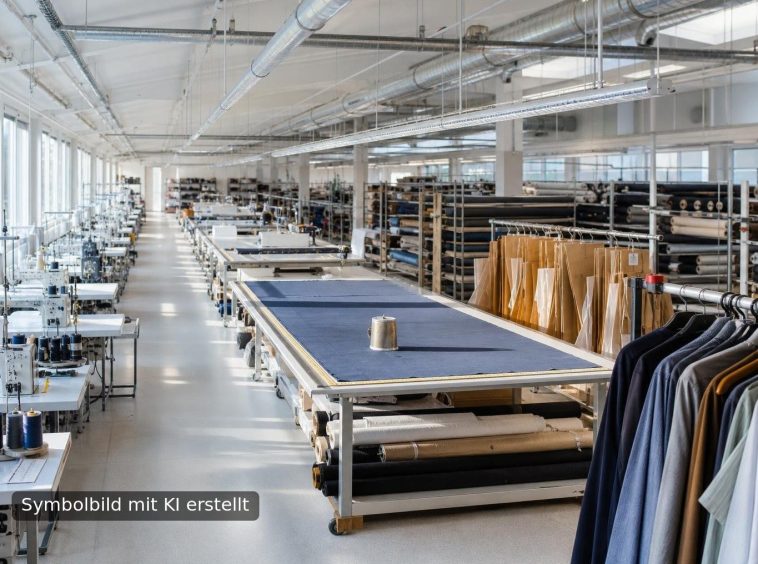 Symbolbild Textilherstellung / Bekleidung / Schuhe - mit KI erstellt