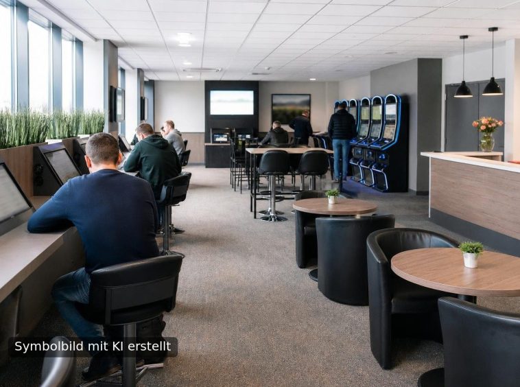 Symbolbild Wettbüro / Spielhalle - mit KI erstellt