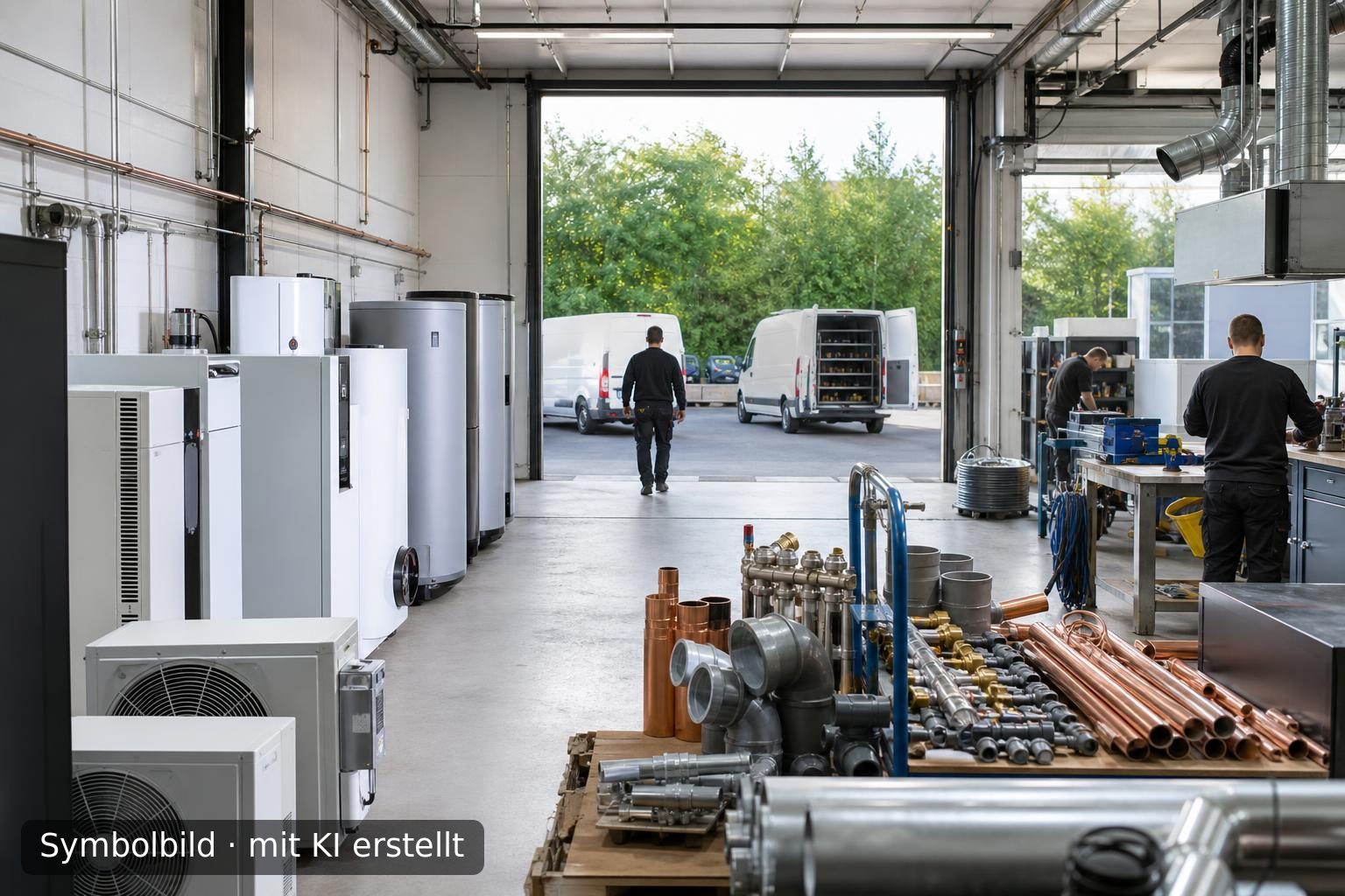 Etablierter Handwerksbetrieb für Heizung, Klima und Sanitär im Landkreis Ravensburg zur Na Symbolbild – mit KI erstellt