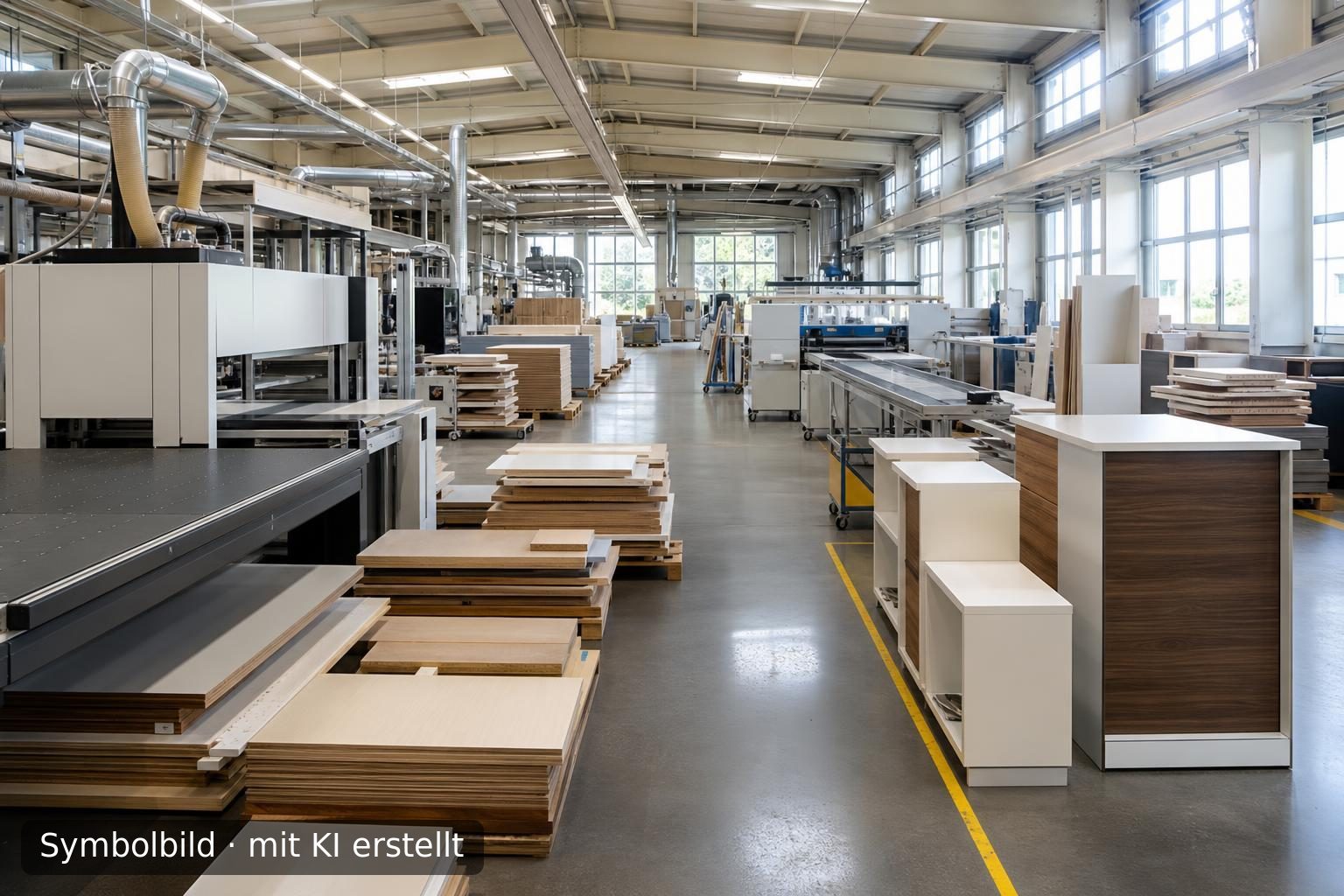 Etablierte Objektmöbel-Produktion in Sachsen-Anhalt zur Nachfolge Symbolbild – mit KI erstellt